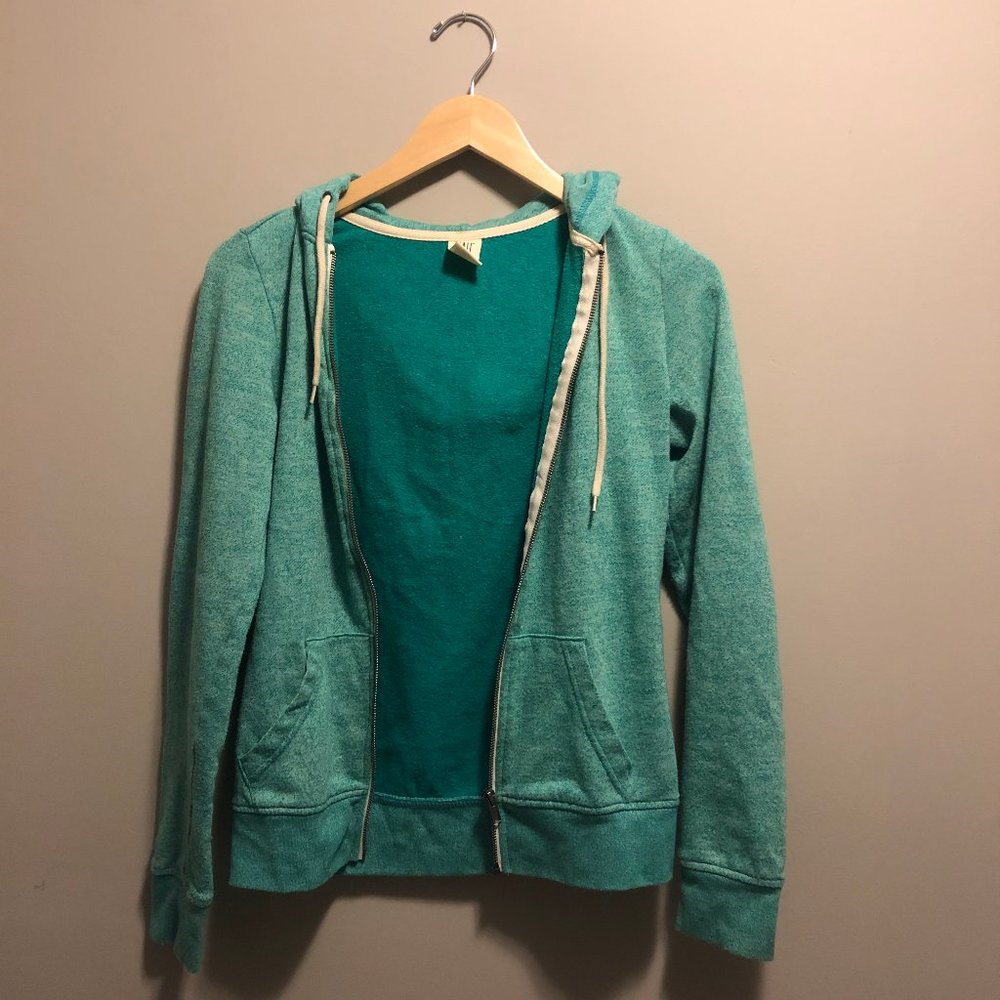 Teal / Aqua Zip Up Hoodie